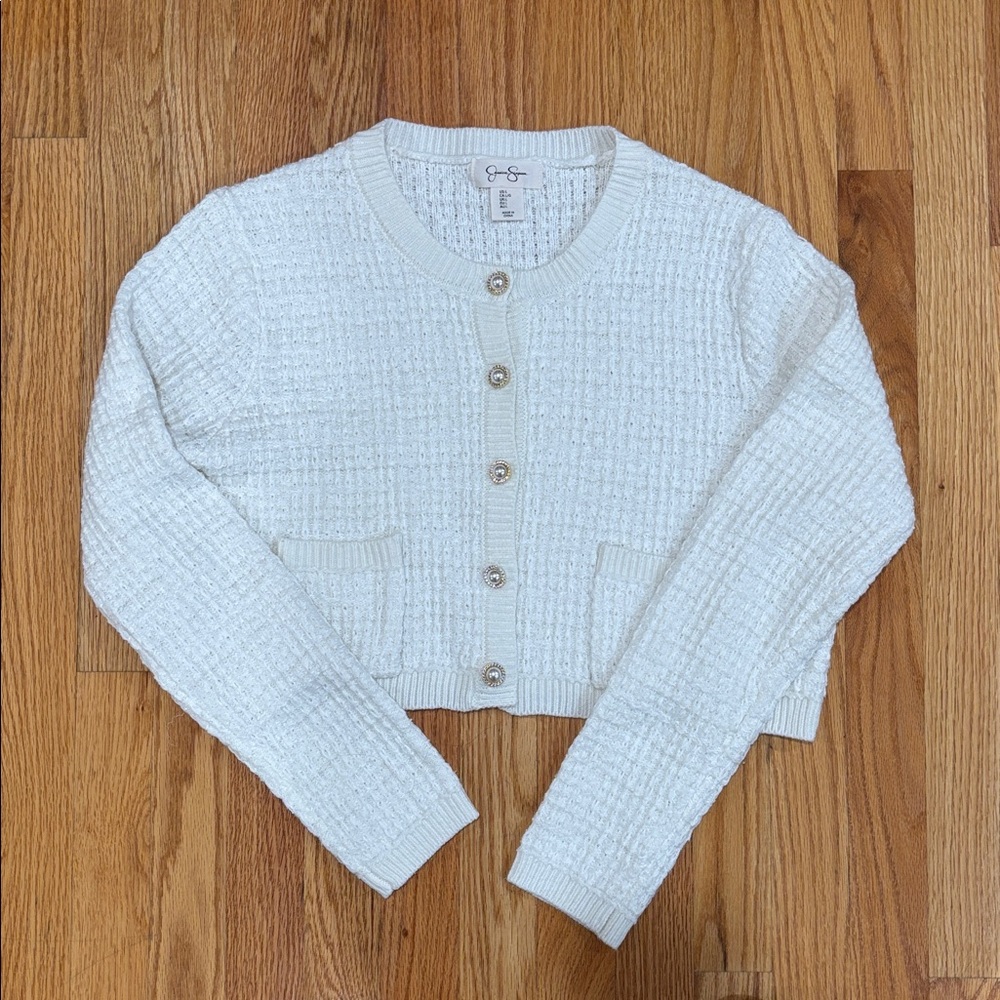 Jessica Simpson Ivory Knit Cardigan